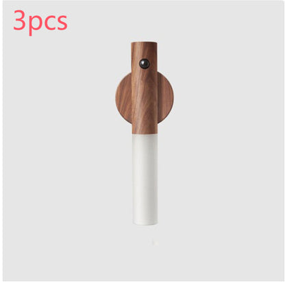 Auto LED USB Magnetic Wireless Night Light Corridors Porch Lights PIR Motion Sensor Wall Light Cabinet Lamp