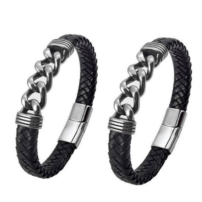 Minimalist  Statement Accessories Trendy Creative Leather Bracelets For Men